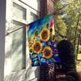thumbnail image 2 of Sunflowers in Color House Flag 28 in x 40 in, 2 of 5