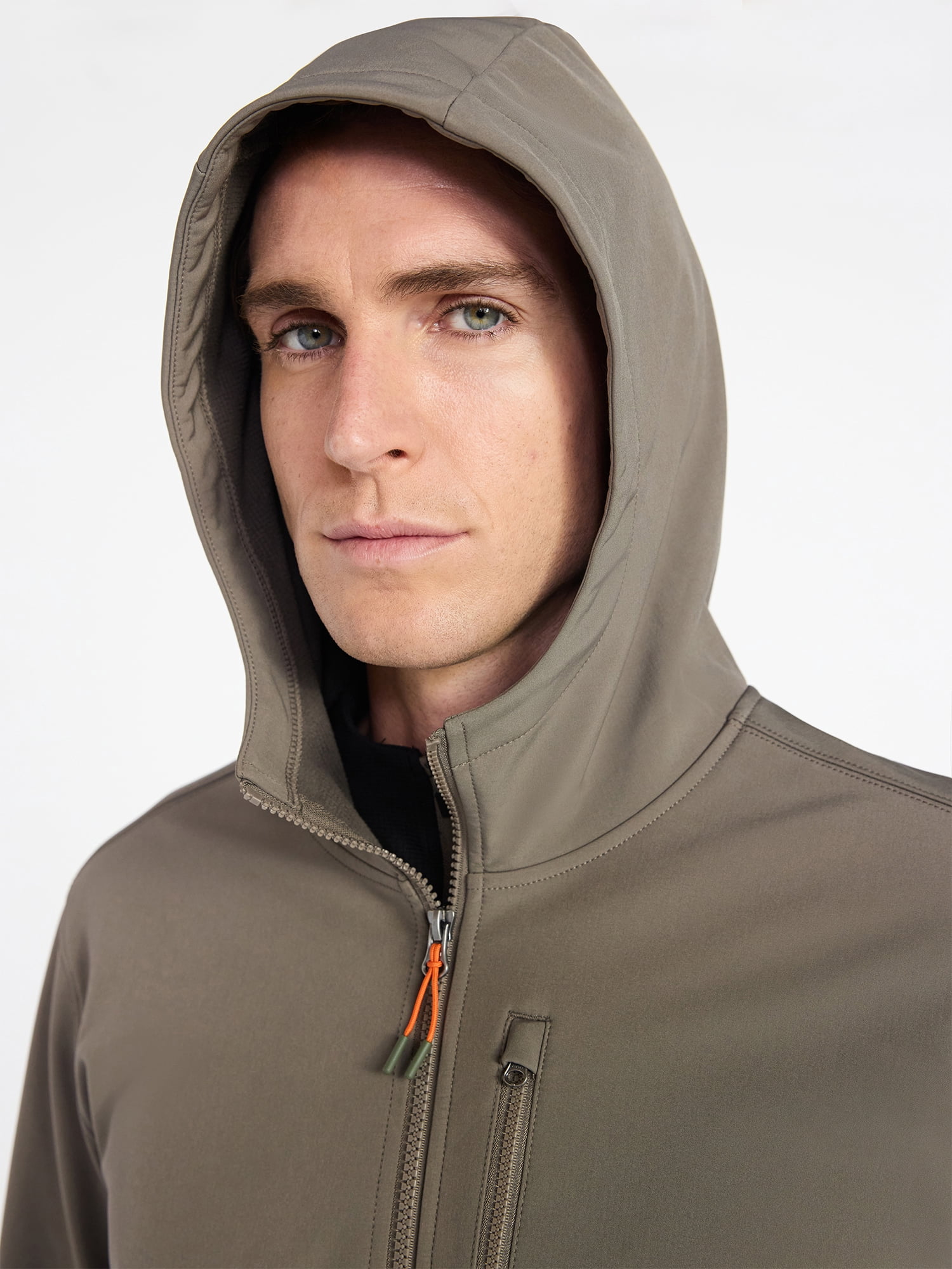 Ozark Trail Men's & Big Men's Softshell Jacket with Hood, Sizes S-3XL