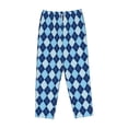 thumbnail image 4 of Haiem Blue Squares Women's Pajama Pants Ultra Lightweight Pjs Bottoms Sleepwear Bottom Pants With Pocket Drawstring-Small, 4 of 7