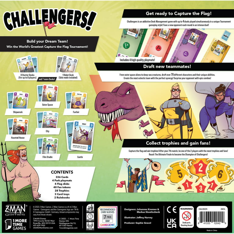 Challengers Family Deck Building Game for Ages 10 and up, from Asmodee 