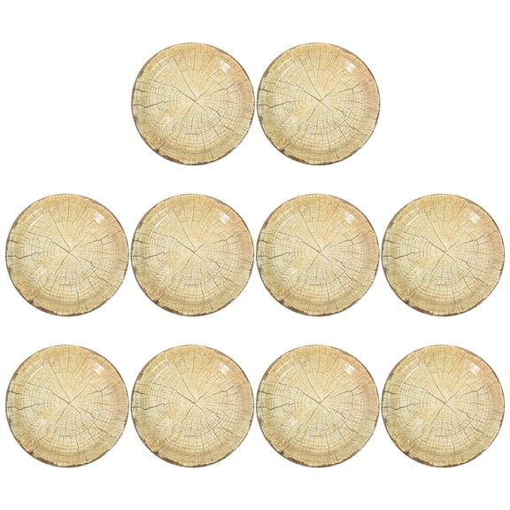 PAMINGONO 10Pcs Paper Plates for Party Use and Food Serving 22.5X22.5X0.8Inch
