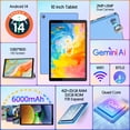 thumbnail image 2 of FITIFUN 10.1 inch Tablet Android 14 Tablets with Case, 4GB RAM 32GB ROM 1TB Expand, Quad-core, HD Display, WiFi, Dual Camera, Blue, 2 of 8