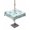 Turquoise Grey, variant on Outdoor Tablecloth with Umbrella Hole and Zipper, Turquoise Coastal Waterproof Patio Tablecloth for Dining 60''x102'', Sea Turtle Nautical Coral Summer Beach Wipeable Table Cover for Picnic BBQ Party