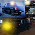 thumbnail image 3 of 4-Pack 4-LED Amber Orange Grill Emergency Warning Lights 12V 24V Flashing Strobe for Vehicles, 3 of 5