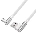 thumbnail image 2 of Câble Micro de Charge 1m 2m 3m Prise Usb à Angle de 90 Degrés Connecteur de Ligne de Charge Micro Android, 2 of 5