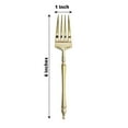 thumbnail image 3 of Efavormart 24 Pack | 6" Gold Glittered European Style Plastic Forks With Roman Column Handle, Disposable Utensil, 3 of 11