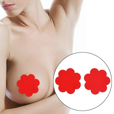 

ERTUTUYI Women Invisible 10 Pairs Nipple Covers Nipple Pasties Nipple Petals For Women Disposable Satin Pasties Self-Adhesive Petals Pad Pasties