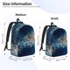 thumbnail image 2 of Disketp White Jellyfish Dansing in the Ocean Mochila de Lona Estampada, Mochila Escolar de Viaje Ligera para Estudiantes y Portátil-Medium, 2 of 5