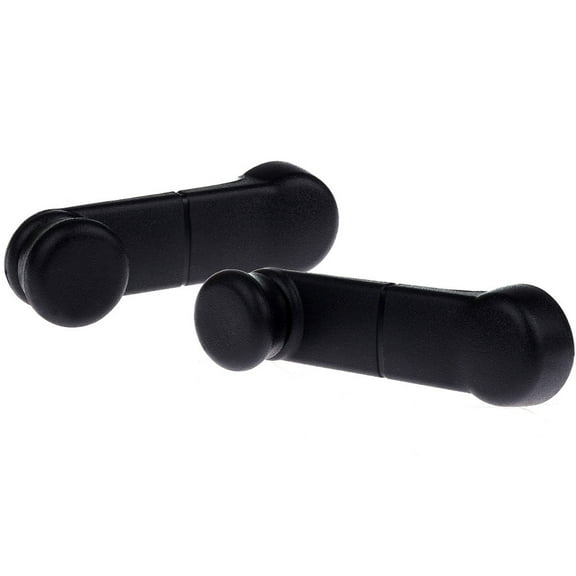 SCITOO Door Handles Window Crank Interior Left Right Side fit 1987-1996 for Ford Bronco for F-150 for F-250 for F-350 Black(2pcs)