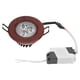 thumbnail image 1 of 3W AC85-265V LED Luz de techo Downlight Iluminación empotrada para sala de estar Blanco cálido, 1 of 8