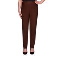 thumbnail image 1 of Alfred Dunner Womens High Rise Ankle Casual Trouser Pants, Brown, Petite, 14P, 1 of 2