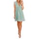 thumbnail image 3 of TRKIYQC Vestido Casual de Mujer Verano Cuello en V Manga Volante Encaje Jacquard Color Sólido Vestidos Sueltos con Pantalones Cortos Forrados TRKIYQC Casual, 3 of 4