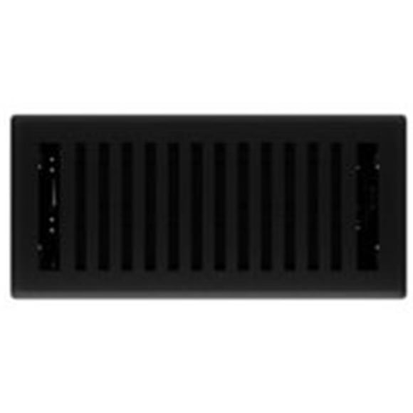 Floor Register, Black Iron - 4 x 10 in.