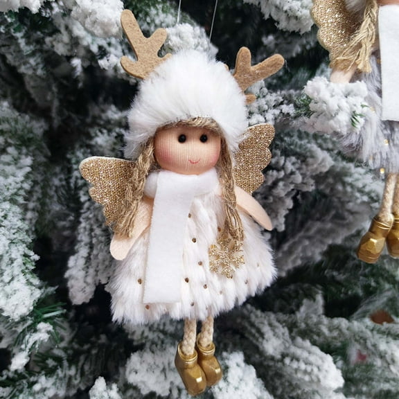 LEFTHIGH Home Christmas Decoration Sitting Posture Hanging Leg Angel Doll Pendant Christmas Tree Little Angel Pendant Gift Pendant Christmas