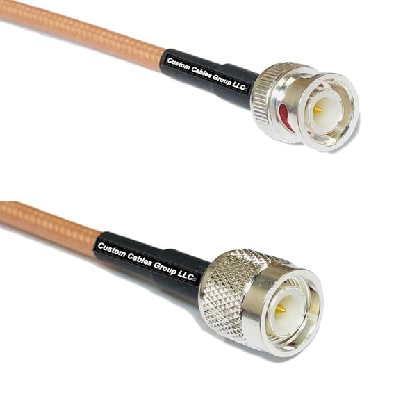 25 feet RG400 Silver Plated BNC Male to TNC Male RF Coaxial Cable
