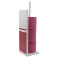 thumbnail image 4 of Evideco French home goods Reserve White Rustic Fun Toilet Paper Holders, 4 of 7