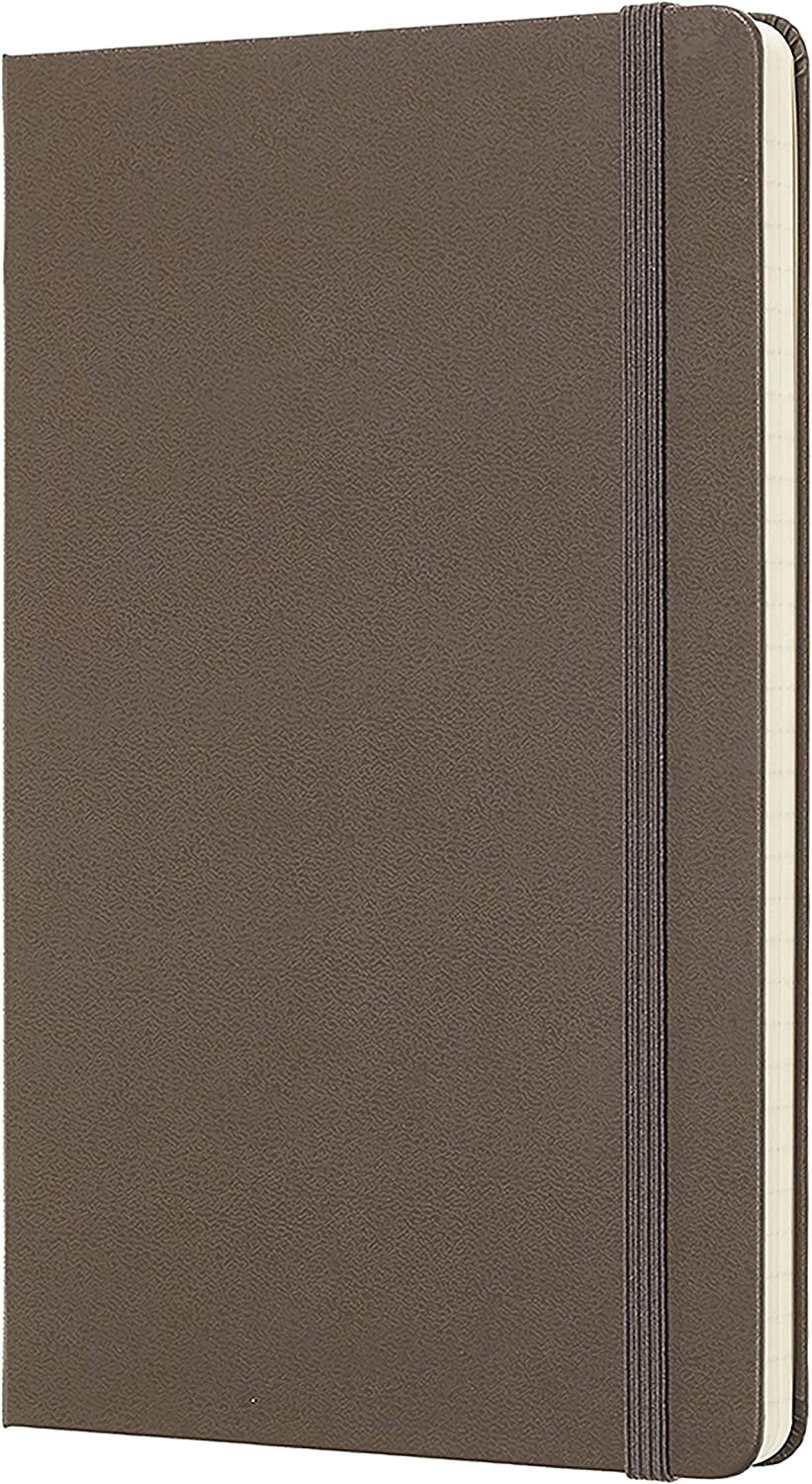 Moleskine Classic Notebook, Large, Ruled, 5in x 8.25in, Brown Earth, 240 Pages