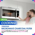 thumbnail image 6 of Microwave Charcoal Filter 5.35” x 5.03” for 8206230A Maytag and Whirlpool Microwave Filter Replacement - Carbon Filter Freshens and Filters Kitchen Air in Over the Range Oven Vent Fan, 6 of 6