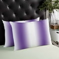 thumbnail image 4 of Purple Ombre Throw Pillow Cover 16 x 24 Inch Decorative Pillow Cover Farmhouse Modern Art Lumbar Pillowcase Seasonal Rectangle Cushion Case for Couch Sofa Bed Living Room, 4 of 7