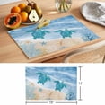 thumbnail image 6 of Navy Blue Turtle Coastal Placemats Set of 4 Waves Seaside Summer Beach Ocean Place Mats Indoor Wipeable Table Mats Washable Dining Table Placemats for Kitchen Holiday Party Home Decor 13x19 Inch, 6 of 9