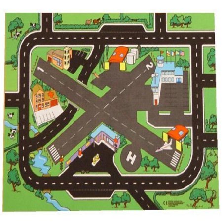 UPC 885807000091 product image for USA Highway & Airport Playmat (40x30in) - 2 runways, helipad & highways | upcitemdb.com