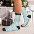 thumbnail image 7 of KLL Daisies Flowers Print Cool Socks Men's Women's Crew Socks Funny Crazy Novelty Stockings, 7 of 7