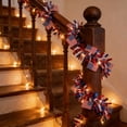 thumbnail image 5 of Cinvoph 3 Pack 4th of July Tinsel Garland, Red White Blue Patriotic Streamers, Indoor Outdoor Venue Hanging Decor for Independence Day Party, 5 of 8