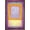 Bronze Framed Version, variant on Reinders: Abstract - Style in Purple Wall Poster with Push Pins, 14.725" x 22.375"