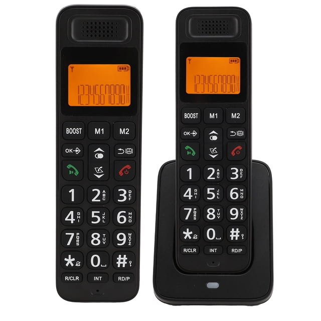 Teléfono Inalámbrico, Con Pantalla LCD, ID/Llamada De Llamada De Llamadas, DECT 6.0, Bloqueador De Llamadas Inteligentes, Para Ancianos Con Vista Y Audición Deteriorada, Volumen
