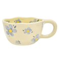 thumbnail image 1 of Elegant Floral Ceramic Mug Coffee Cup with Flower Decorations,250ml,C, 1 of 5