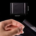 thumbnail image 3 of 400 pcs 3.5 x 3.3 Inch Clear Plastic Bags Resealable Adhesive Cello/Treat Bags Cookies Bags Self Sealing OPP Bags Bags with Hang Hole for DIY Bakery Soap Cookies Gifts 1.3 Mil, 3 of 8