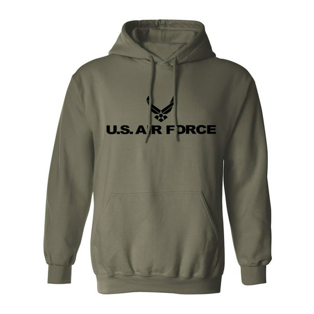 ZeroGravitee - Air Force Hooded Sweatshirt in Military Green - Walmart ...