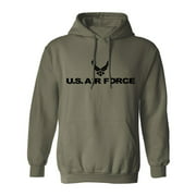 Air Force Hooded Sweatshirt in Military Green