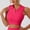Hot Pink, variant on yillto Womens Crop Tank Collared V Neck Golf Tops Tennis Athletic Sports Workout Tshirts for Women