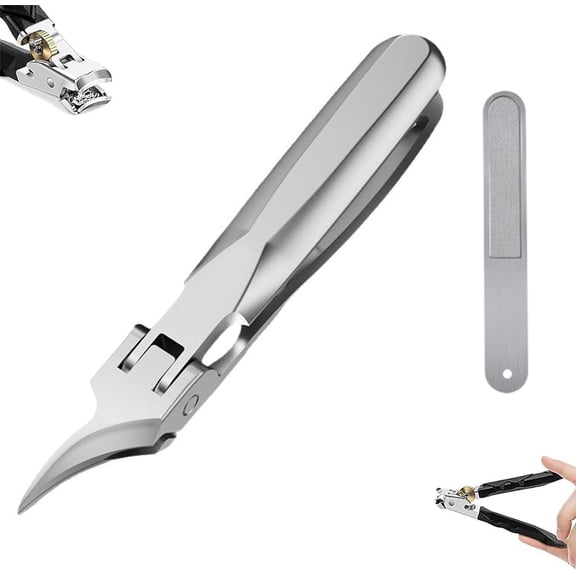 Welnax Titanclip, Edjyusa Nail Clipper, Ergonomic Design with Ultra-Thin Large Jaws, for Precise and Effortless Nail Cutting Ideal for Thick Nails