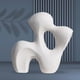 thumbnail image 5 of 2 piezas modernas estatuas de para de Centerpeice, escultura de estatua de cerámica irregular abstracto para decoración BLESIY escultura abstracta, 5 of 7