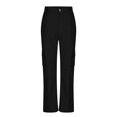 thumbnail image 5 of JTSRKL Girls Cargo Pants Baggy Y2K Kids High Waist Sweatpants Flap Loose Fit Straight Wide Leg Casual Trousers with Multi-Pockets Black 6-7 Years, 5 of 9
