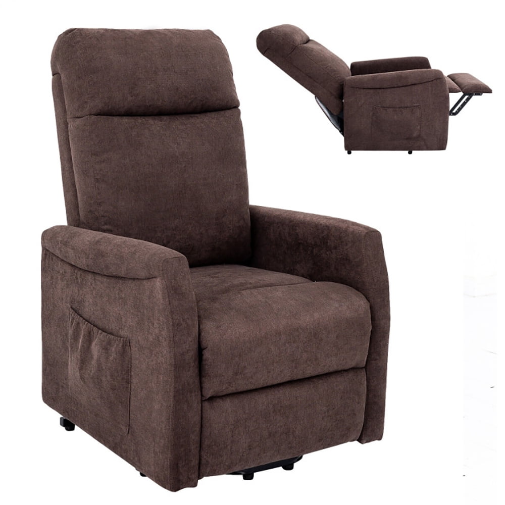 Finihen Electric Power Lift Relax Sofa Recliner Chair, Power Lift Recliner Chair with Remote Control, for Elderly, for Living Room, Bedroom, Brown Finihen Electric Power Lift Relax Sofa Recliner Chair, Power Lift Recliner Chair with Remote Control, for Elderly, for Living Room, Bedroom, Brown