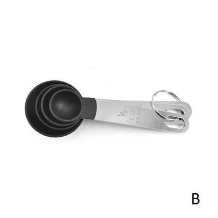 

4pcs Measuring Spoons Cups Steel Baking Flour Scoop Tools Cooking Set-NEW