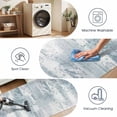 thumbnail image 5 of Washable Kitchen Runner Rug 60" x 22", Modern Abstract Textured Area Rug, Neutral Soft Low Profile Non Slip Kitchen Runner Rug for Kitchen, Hallway & Laundry Room, 5 of 6