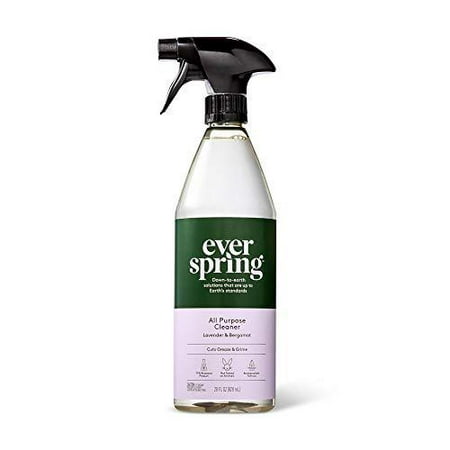 (Case of 12 Bottles) lavender & bergamot all purpose cleaner - 28 fl oz - everspring