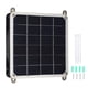 thumbnail image 1 of Kit de ventilador con panel solar monocristalino de 20 W para exteriores, viajes, invernadero, color blanco, 1 of 14