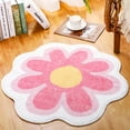 thumbnail image 4 of Flower Bathroom Rugs, Pink Bath Mat, Beauty Bath Rugs, Ultra Soft Microfiber Bath Mats, Machine Washable Flower Rug, Shower Bathtub Mat Gift Aesthetic Summer Room Decor, 15.7x15.7 in, 4 of 7