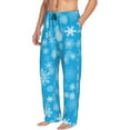 thumbnail image 2 of Snowflakes Men'S Pajama Pants Soft Sleep Lounge Pants Pjs Bottoms With Pockets X-Large, 2 of 6