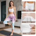 thumbnail image 6 of HELLHERO Fish Scale Printed Capri Leggings Athletic Yoga Pants High Waisted Workout Leggings for Sports Gym, XL, 6 of 7