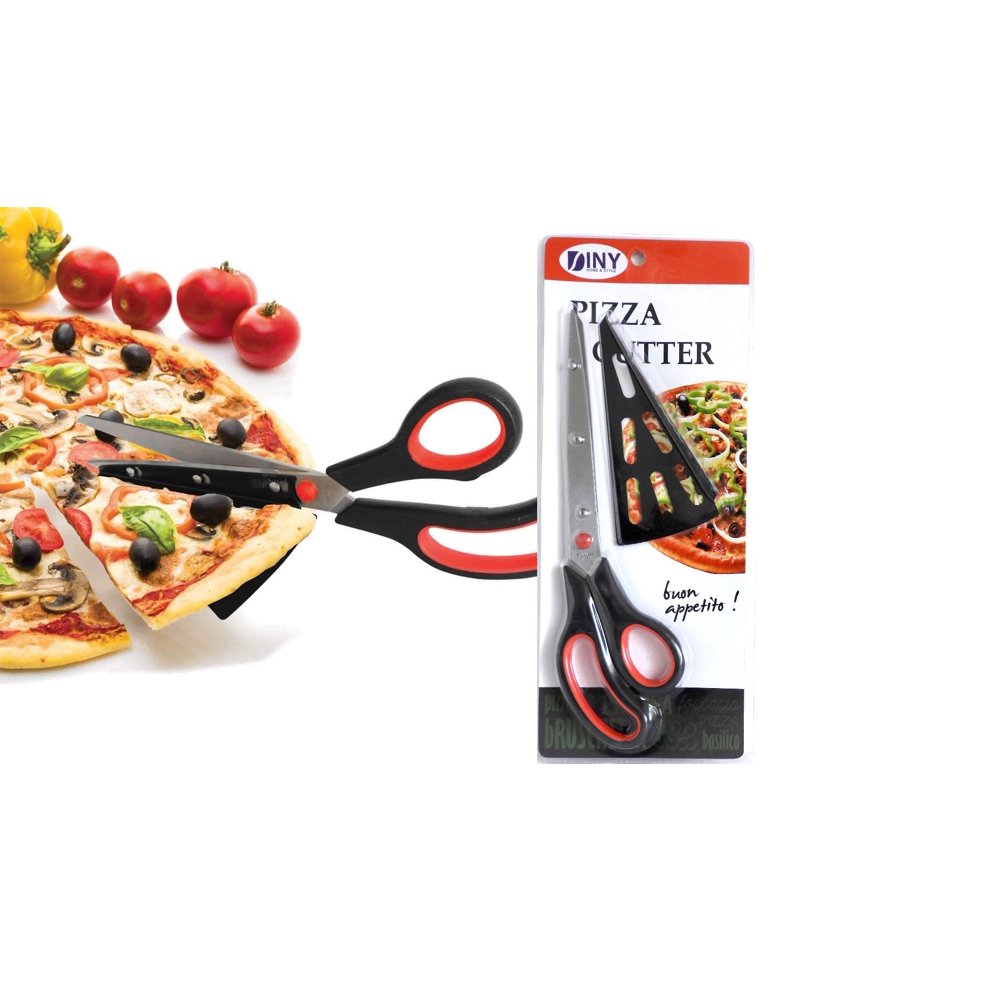 Pizza Scissors 11 Inch Stainless Steel Slide the Spatula Tip Under the