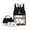 Black, variant on Leisure Backpack Three Piece Set, Large Capacity Casual Backpack for Travel, Floral Daypack for Outdoor Daily Use