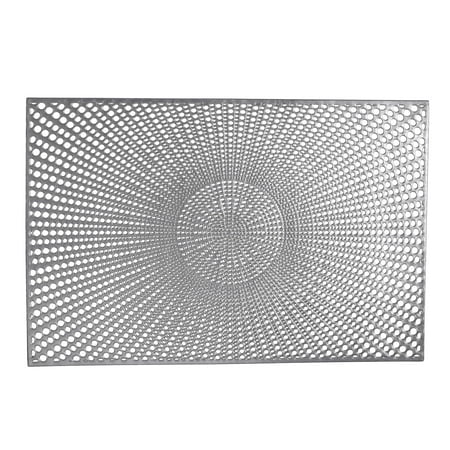 

Home Details Set of Four Santorini Metallic Place Mat Silver