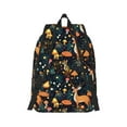 thumbnail image 6 of Rocae Forest Elf for Durable Canvas Backpack Leisure Large Bag Travel Rucksack Multi-function Backpack Small, 6 of 8