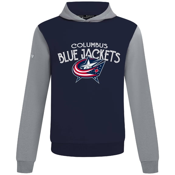 Men's Levelwear  Navy/Gray Columbus Blue Jackets Ultimate Mission Pullover Hoodie